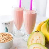 Banana With Milk And Guava Cocktail