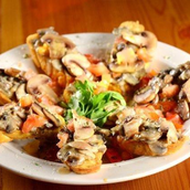 Mushroom Garlic Bread