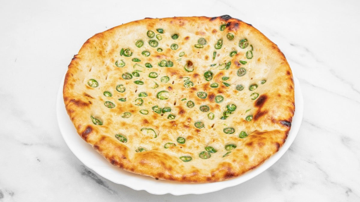 Chilli and Garlic Nan with butter