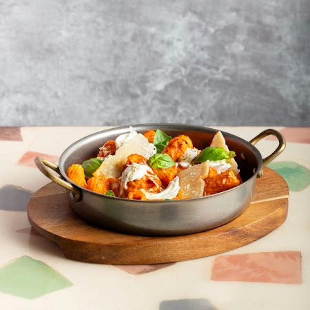 Creamy Tomato Sauce Rigationi with Burrata