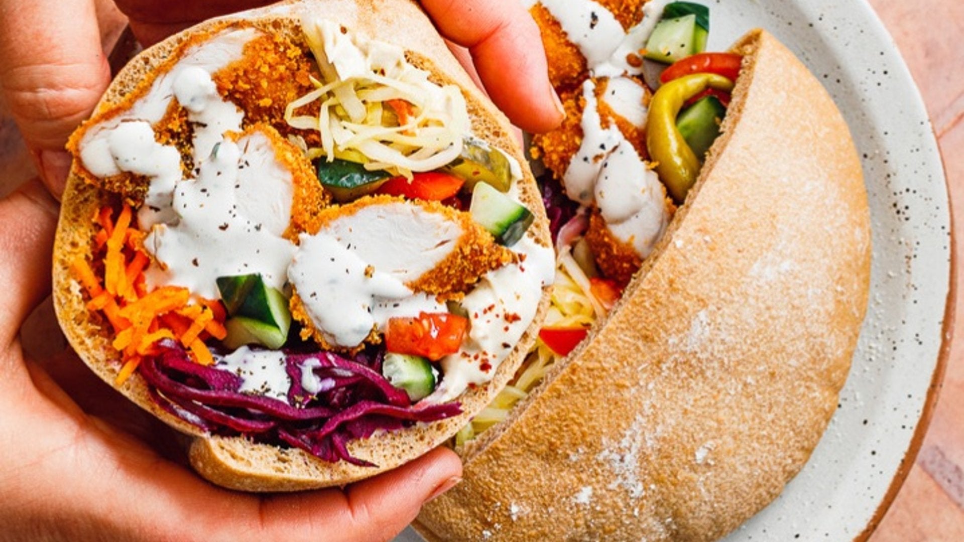 Chicken Schnitzel Pita