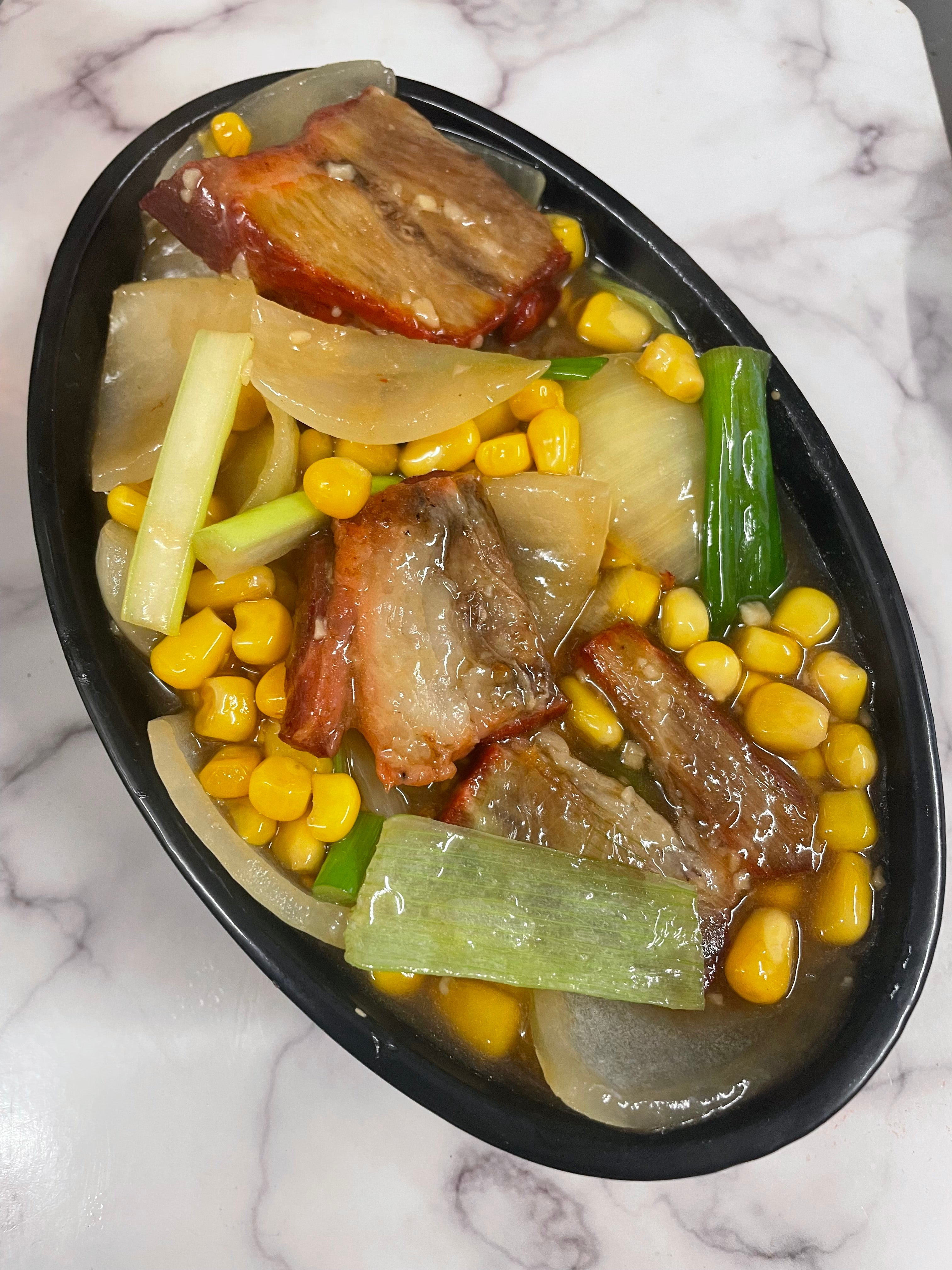 Beef or Pork with Sweetcorn