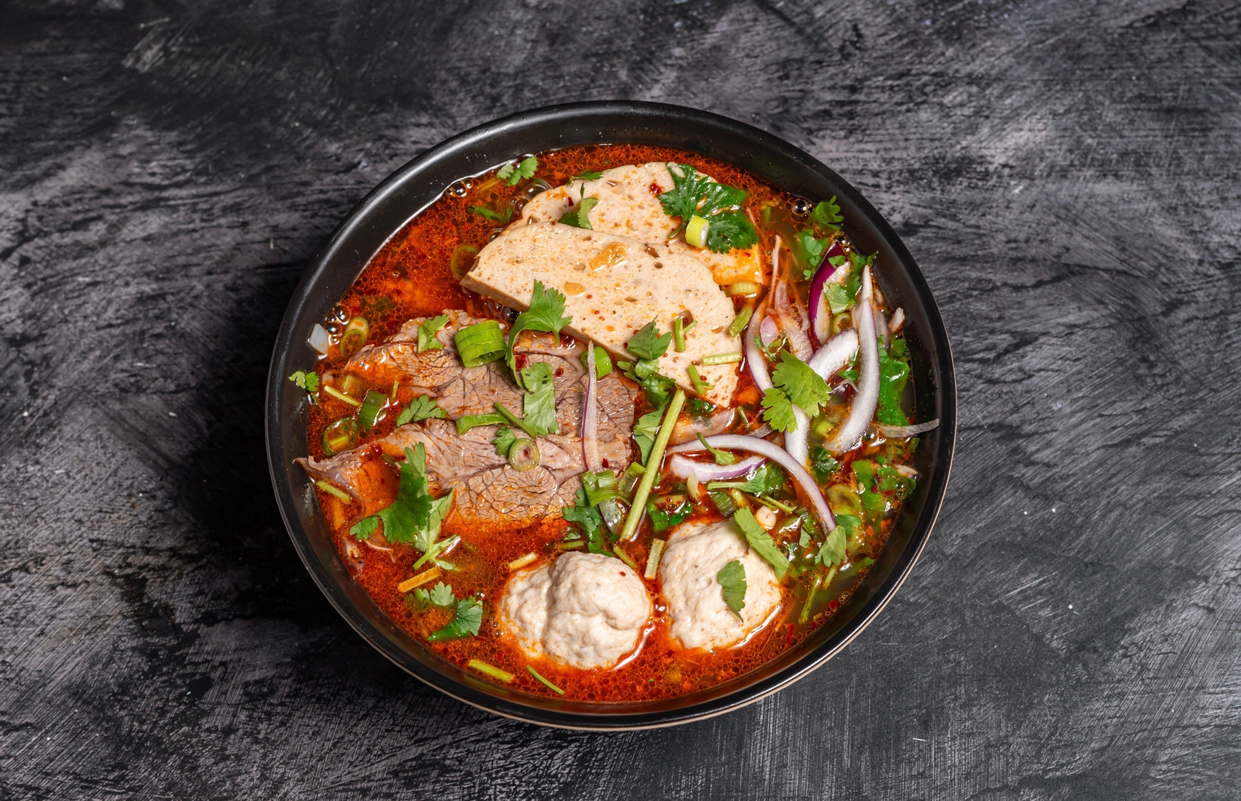 12. Bún Huế - Hue Spicy Beef Noodles