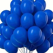 Blue Helium Balloons 3 Pieces