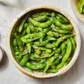 Steamed Edamame With Flake Salts