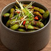 Chili Ginger Edamame (V)