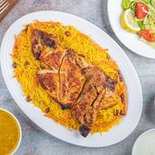 Half BBQ Chicken With Rice