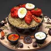 Chicken Kebab Donne Biryani