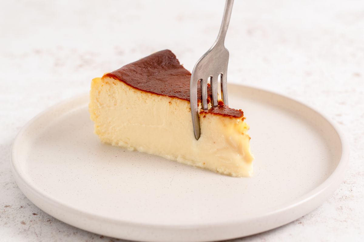 Slice Classic Basque Cheesecake