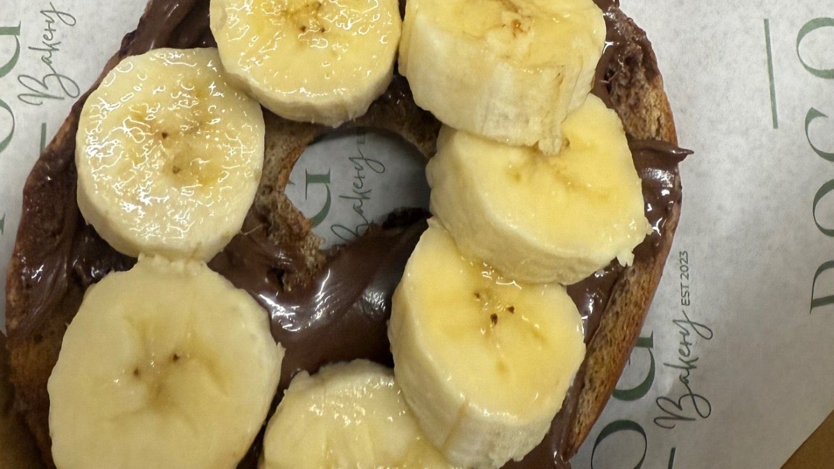 Banana and Nutella Bagel