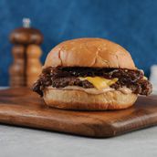 Caramelized onion burger