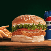 Chick'n Caesar Nuggets Burger Meal