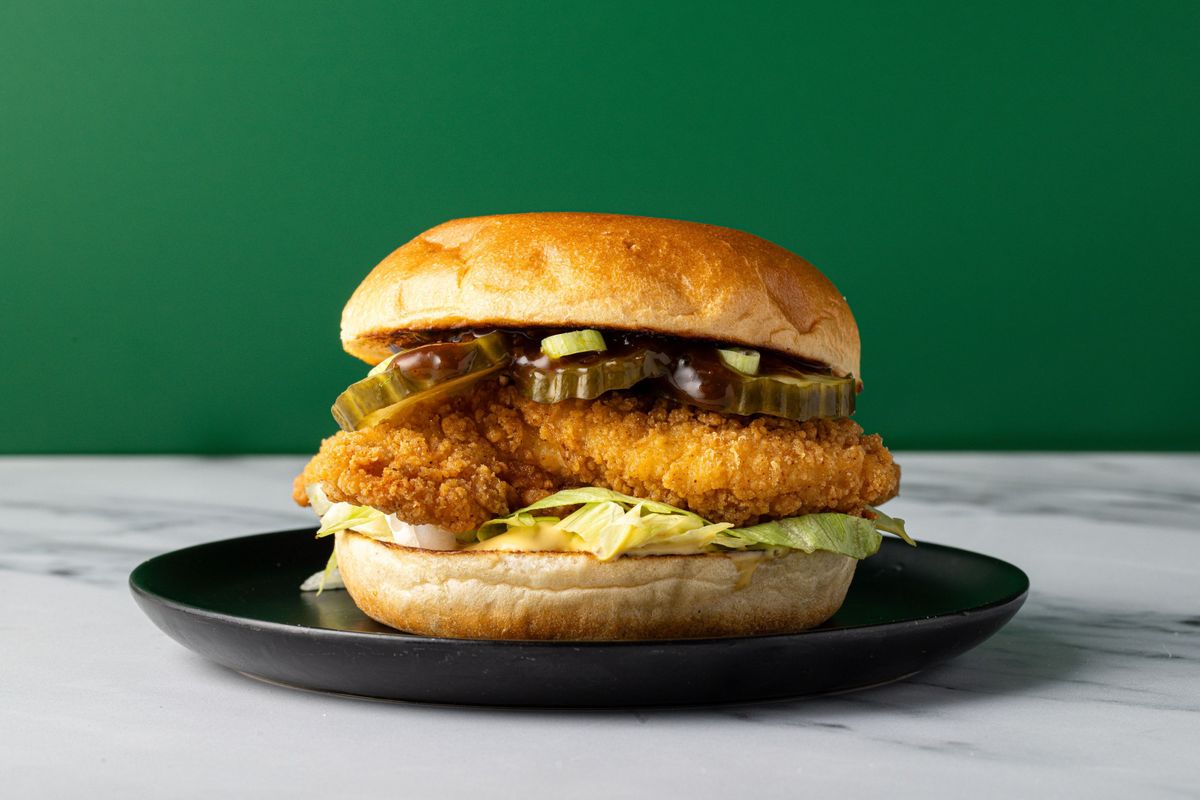 Korean BBQ Chicken Burger