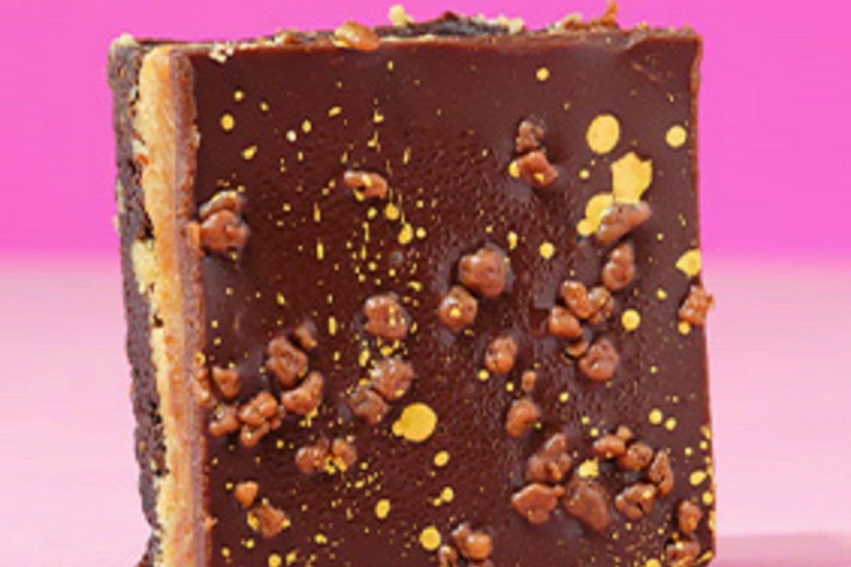 Single millionaire shortbread brownie