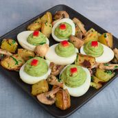 DEVILED AVOCADO EGG