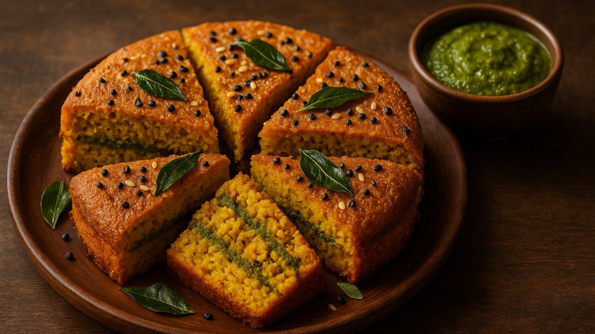 Sweet Handvo with Chutney