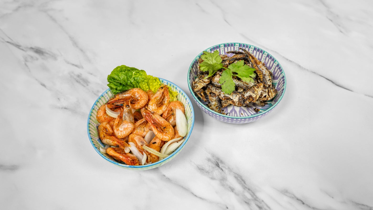 Fried Prawn and Sprats