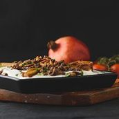 Fatteh Eggplant With Meat Topping