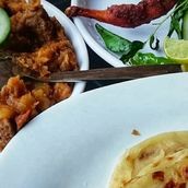 Poratta And Kada (Quail Fry)