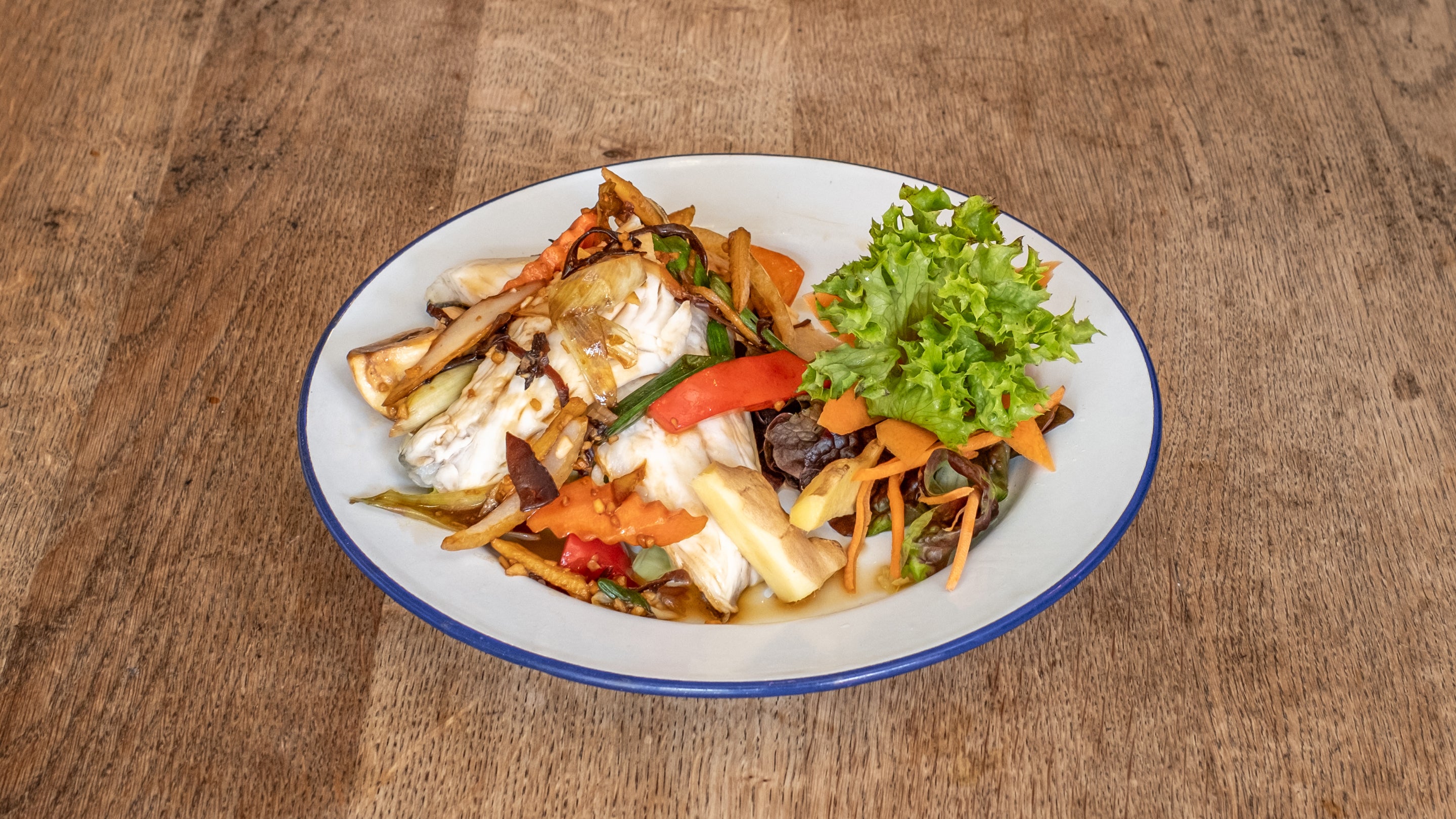 Sea Bass with Ginger