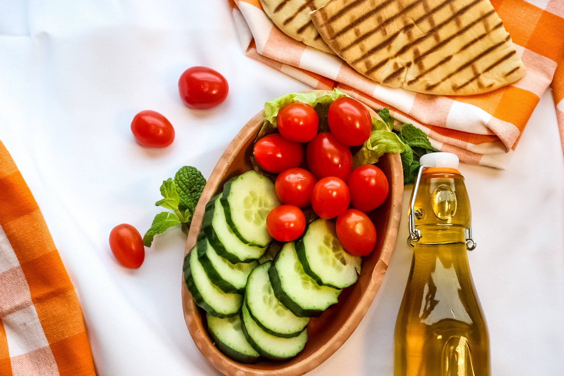 Cucumber and Tomatoes