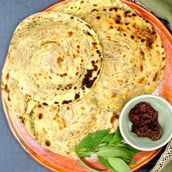Pudina Paratha Bread