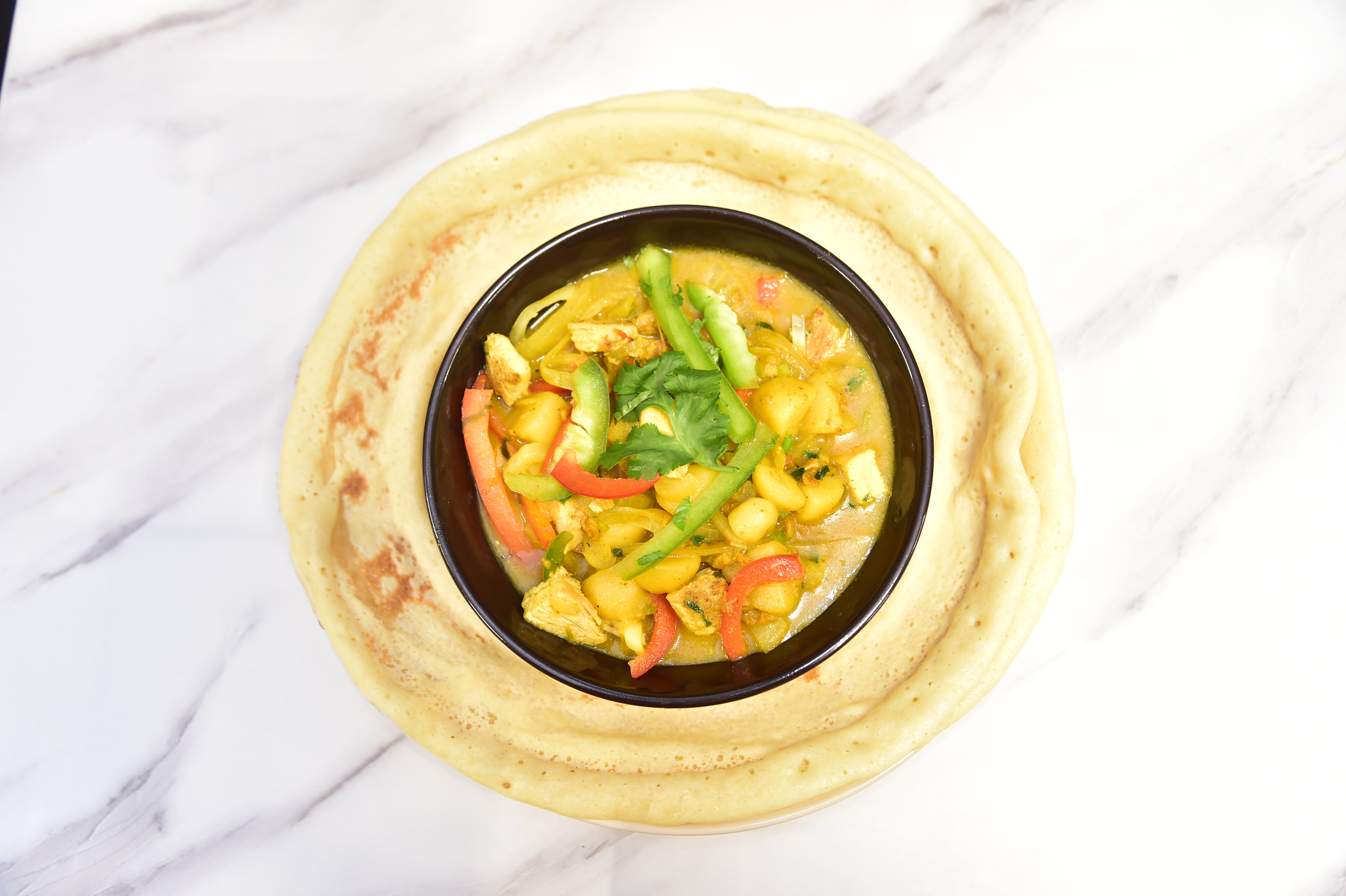 Somali Chicken Suqaar Breakfast