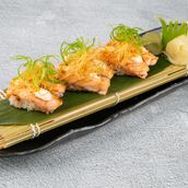 Salmon Blow Torch Nigiri