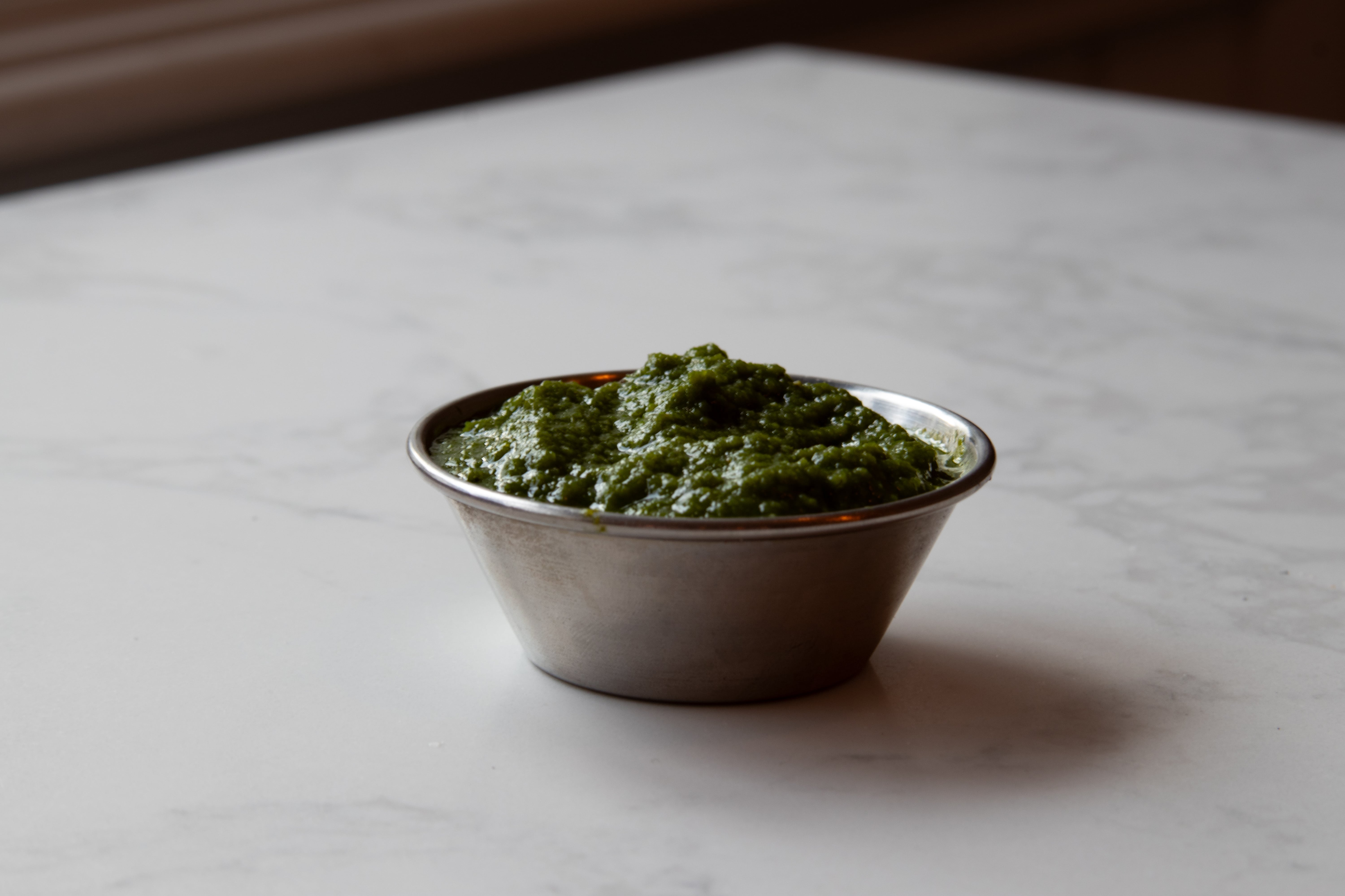 green chilli sauce (basbaas cagaar)