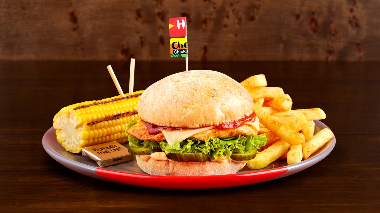 NEW - Cheesy Chickle Burger