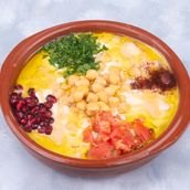 Foul With Yogurt And Tahini Dish