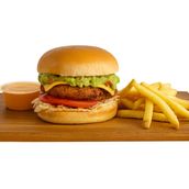 Veggie Burger With Fries