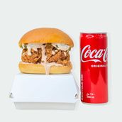 Chicken Sandwich and Drink