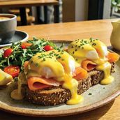 Signature Eggs Benedict (Gluten-Free Option, Salmon)
