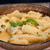 White Rigatoni