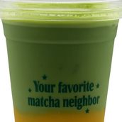 Mango Matcha with Almond milk