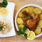 Chicken Meal With Potatoes And Rice