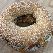 Halloumi Sesame Bagel