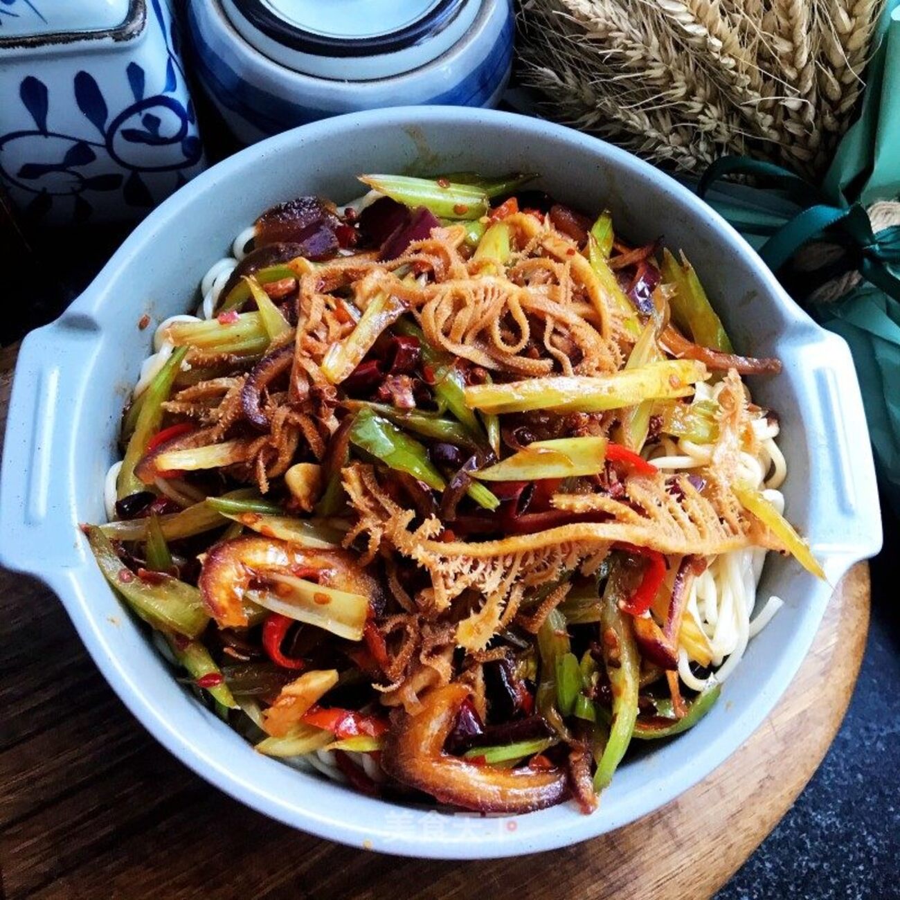 [6018] Fried Tripe Noodles 爆肚拌面@老常家