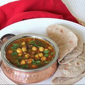 Chana Masala And 2 Wheat Chapati