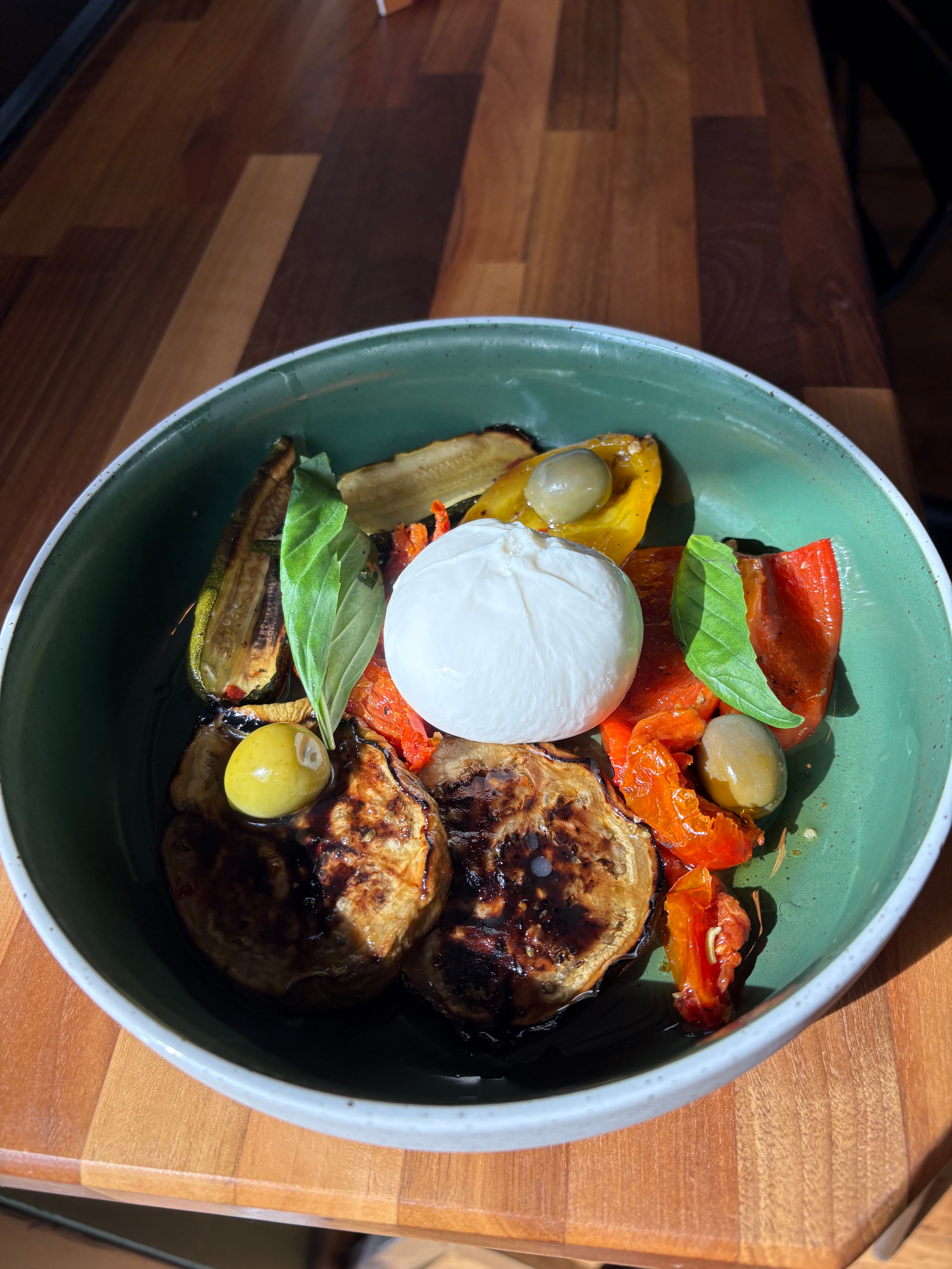 Antipasti with burrata