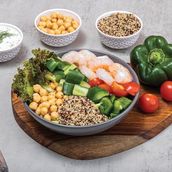Spicy Garlic Shrimp Salad 