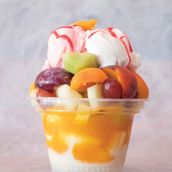Fruit Salad With Ice Cream