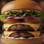 Double Burger Chicken / Mutton