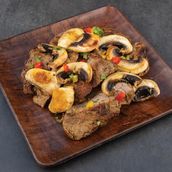 Beef With Grilled Mushroom