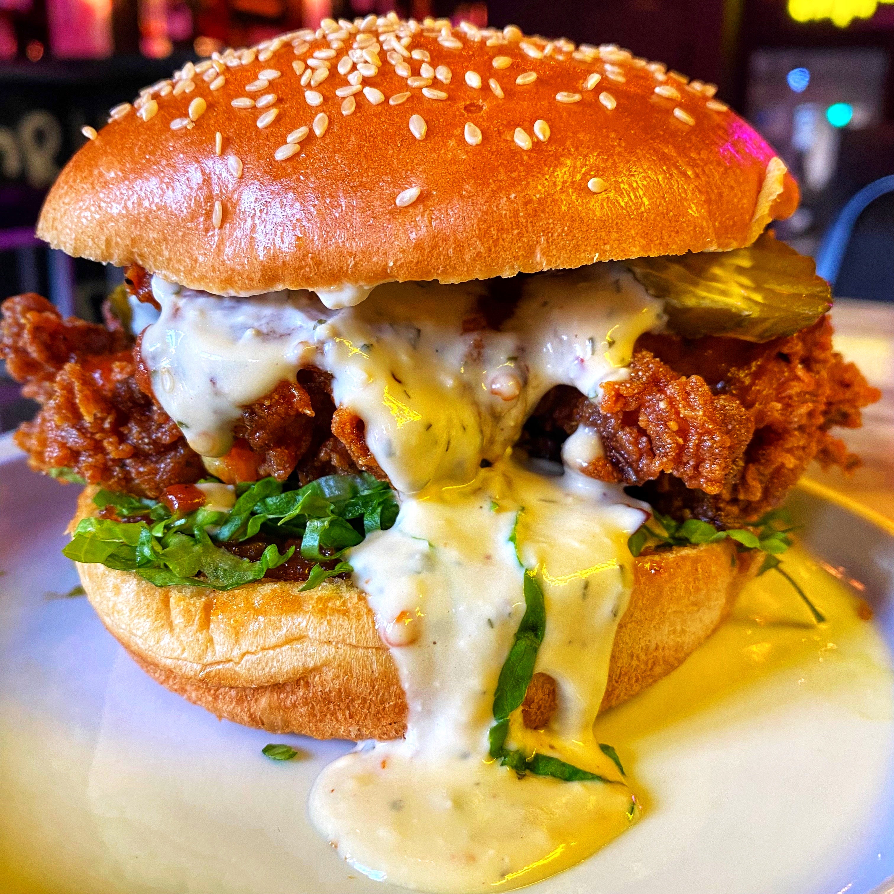 Lagos Buffalo Chicken Burger