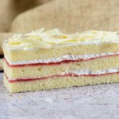 White Forest Cake Slice