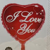 I Love You Helium Ballone