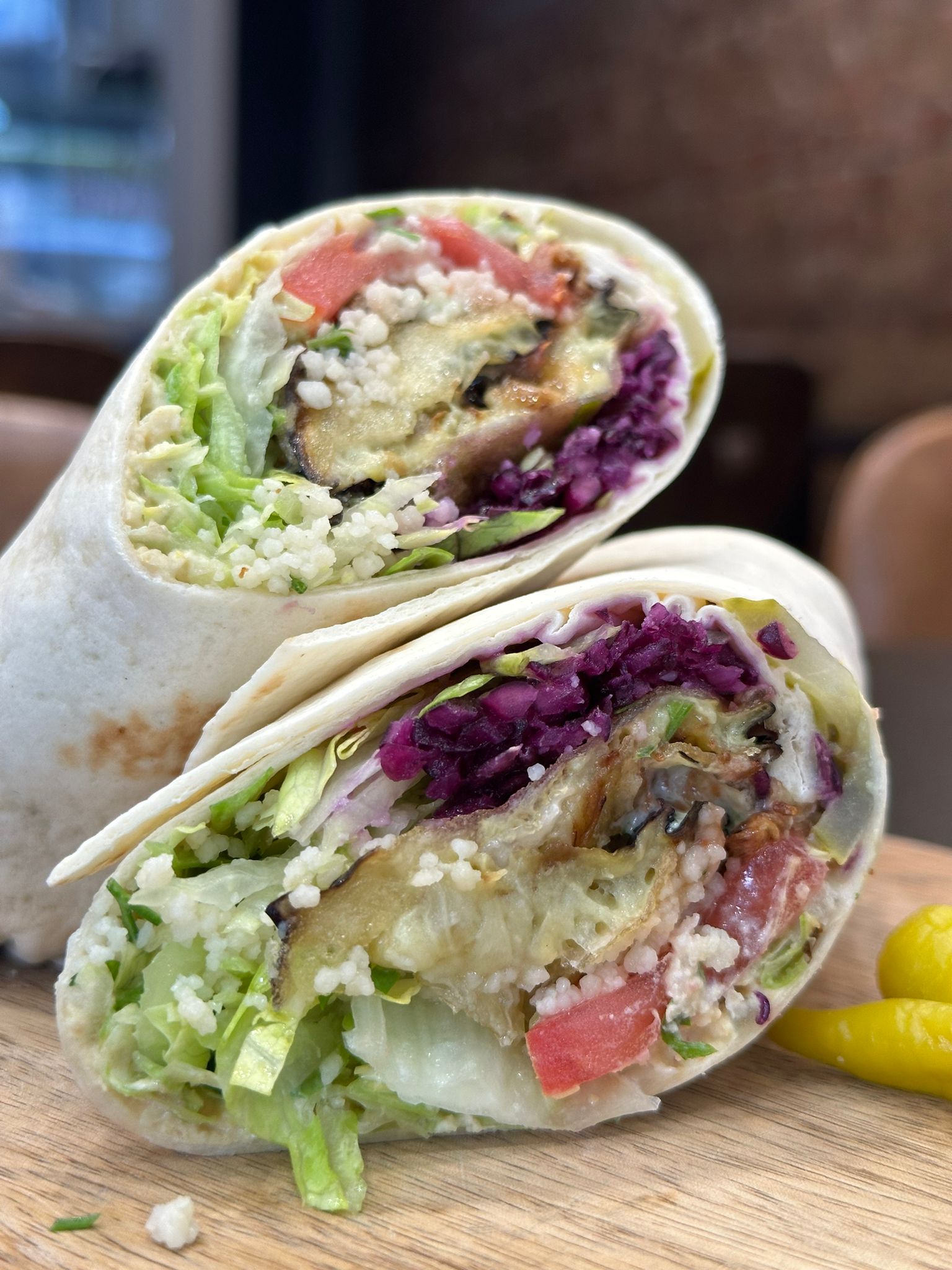 Aubergine Wrap