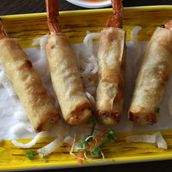 Crispy Prawns Rolls With Sweet Chili Sauce